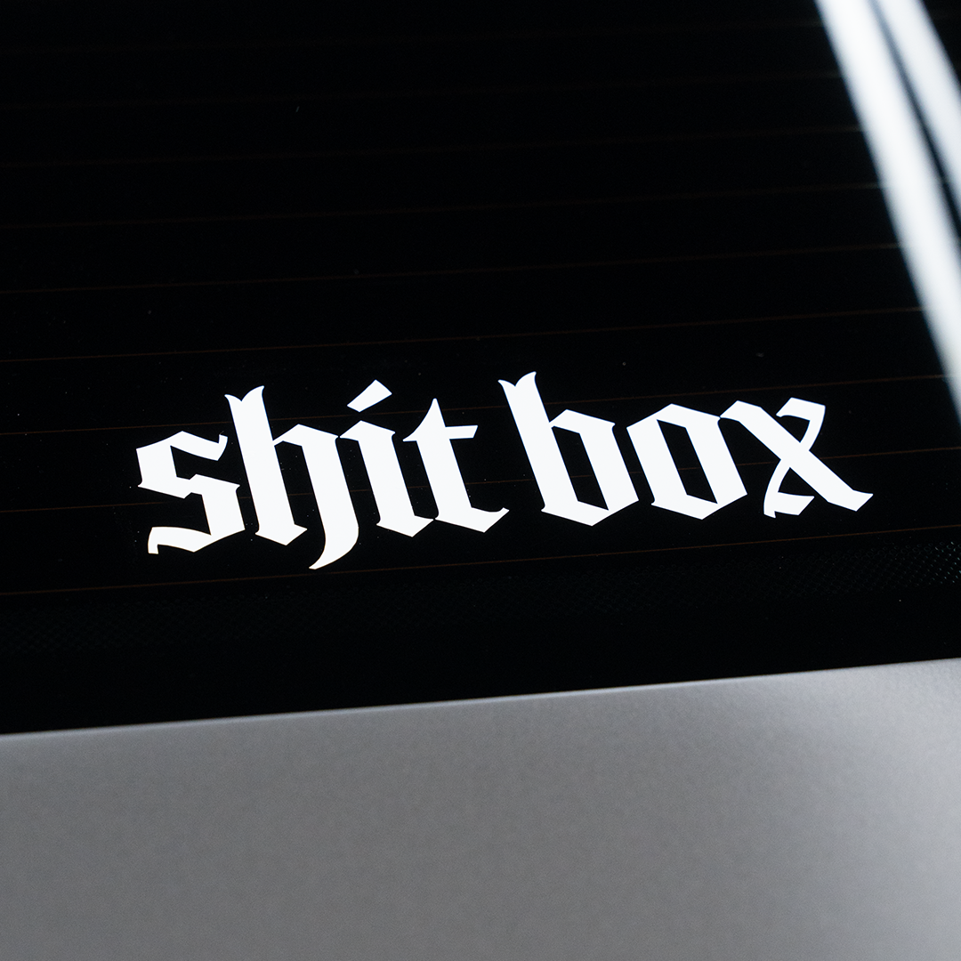 SHIT BOX STICKER V.2