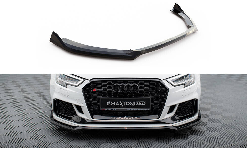 Cup Spoilerlippe Front Ansatz V.4 für Audi RS3 Limousine 8V Facelift