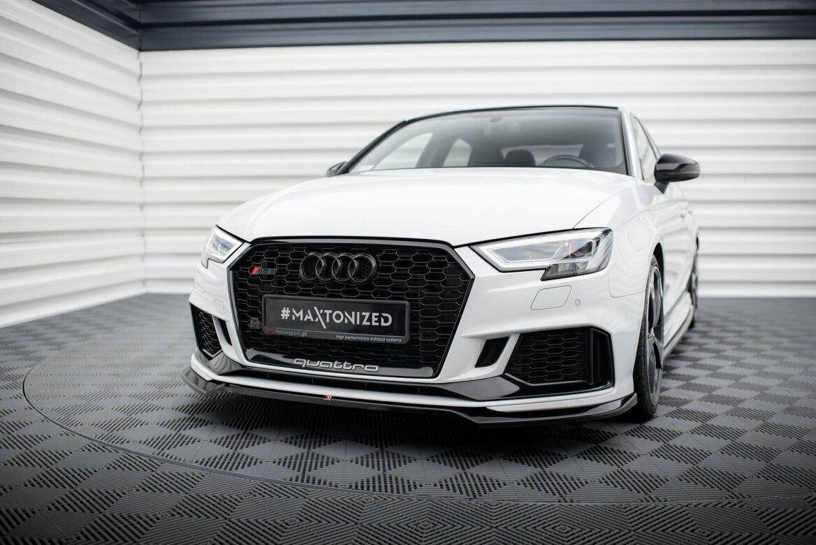 Cup Spoilerlippe Front Ansatz V.5 für Audi RS3 Limousine 8V Facelift