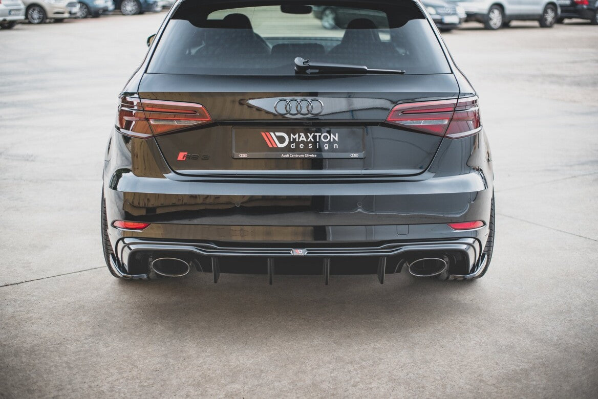 Heck Ansatz Flaps Diffusor V.2 für Audi RS3 8V Sportback Facelift