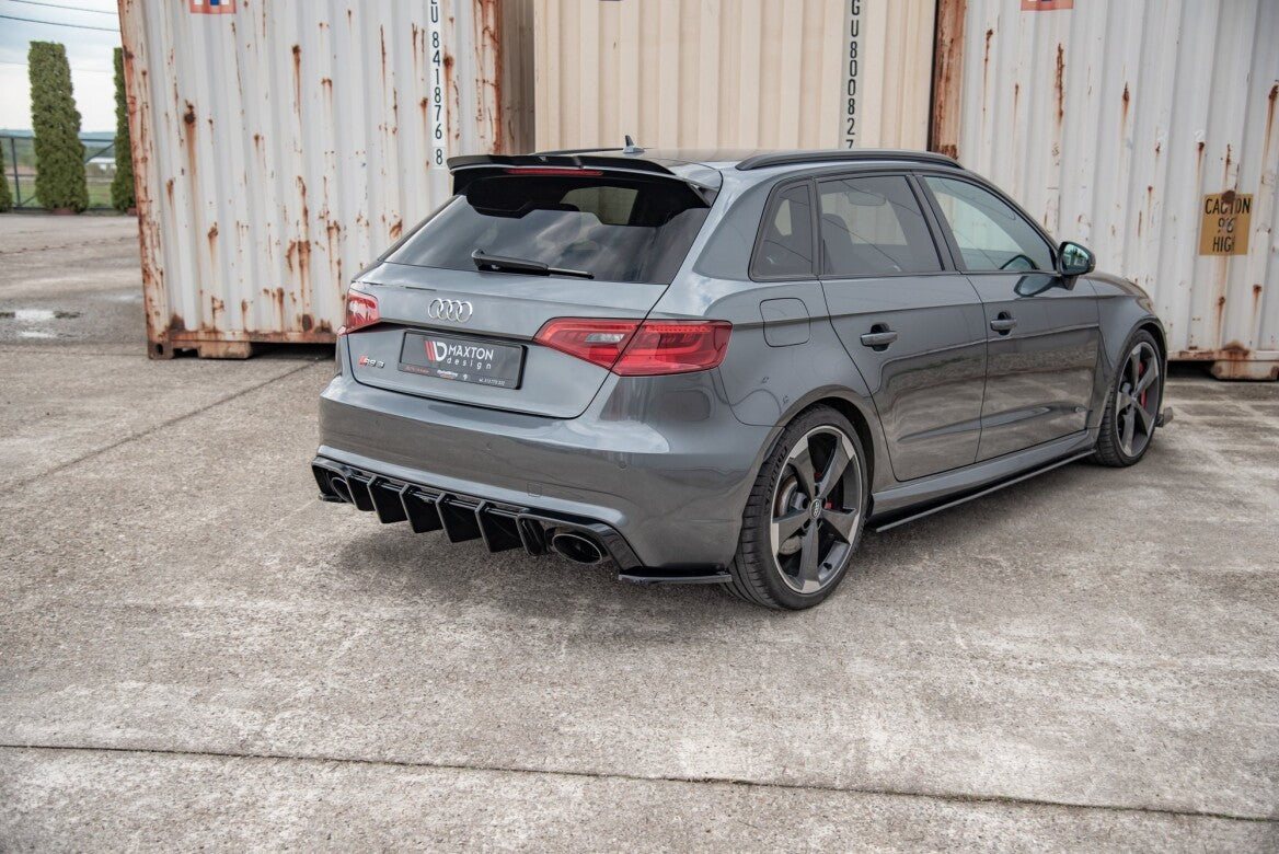 Heck Ansatz Flaps Diffusor V.2 für Audi RS3 8V Sportback