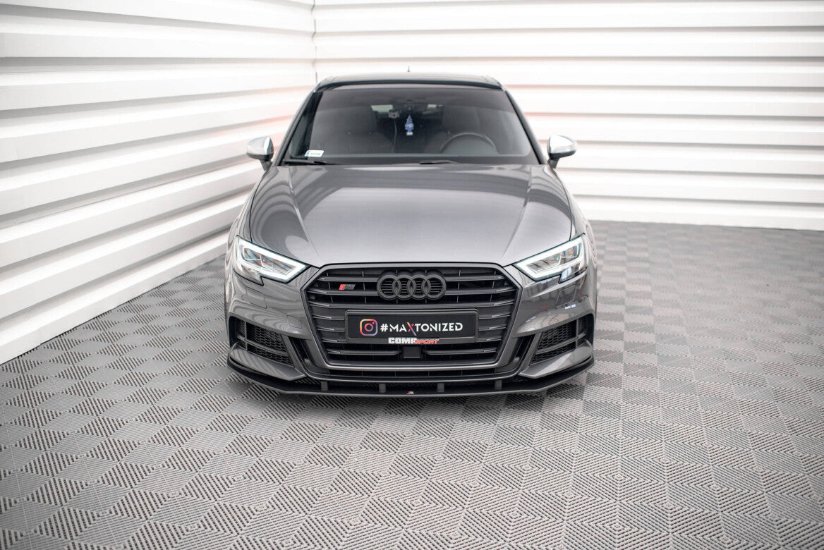 Street Pro Cup Spoilerlippe Front Ansatz für Audi S3 Sportback 8V Facelift