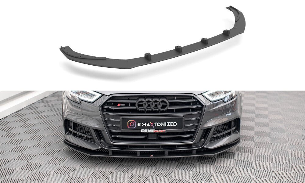 Street Pro Cup Spoilerlippe Front Ansatz für Audi S3 Sportback 8V Facelift