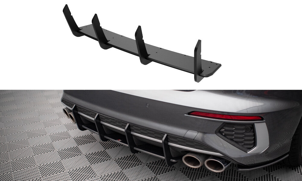 Street Pro Heckschürze Heck Ansatz Diffusor für Audi S3 Limousine 8Y