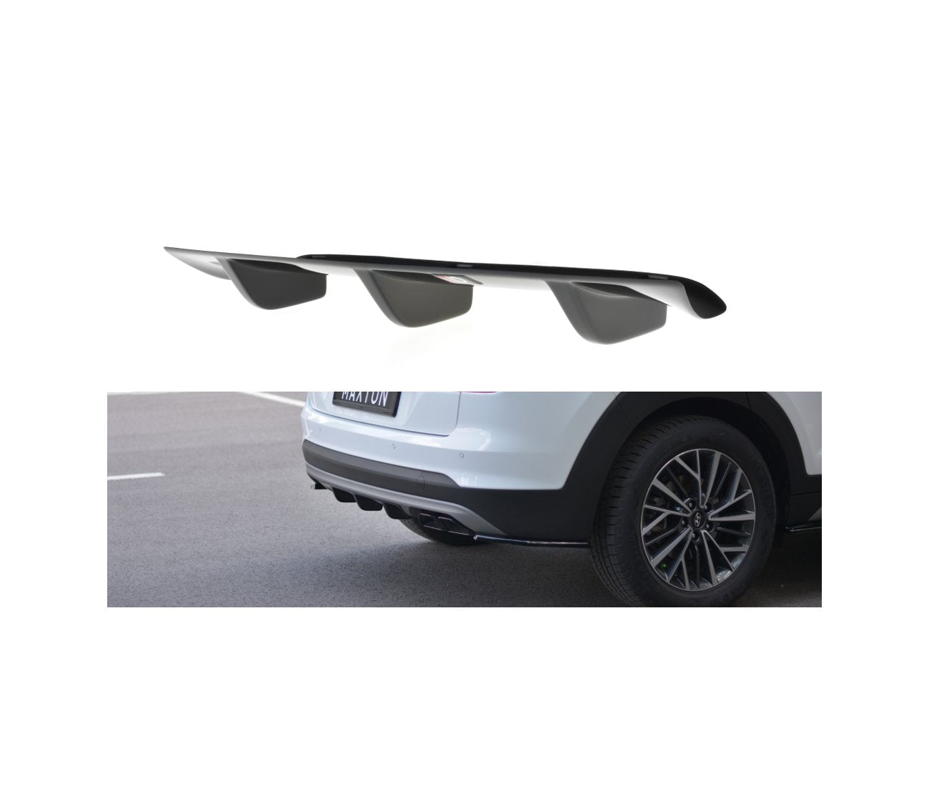 Rear diffuser for Hyundai Tucson facelift 