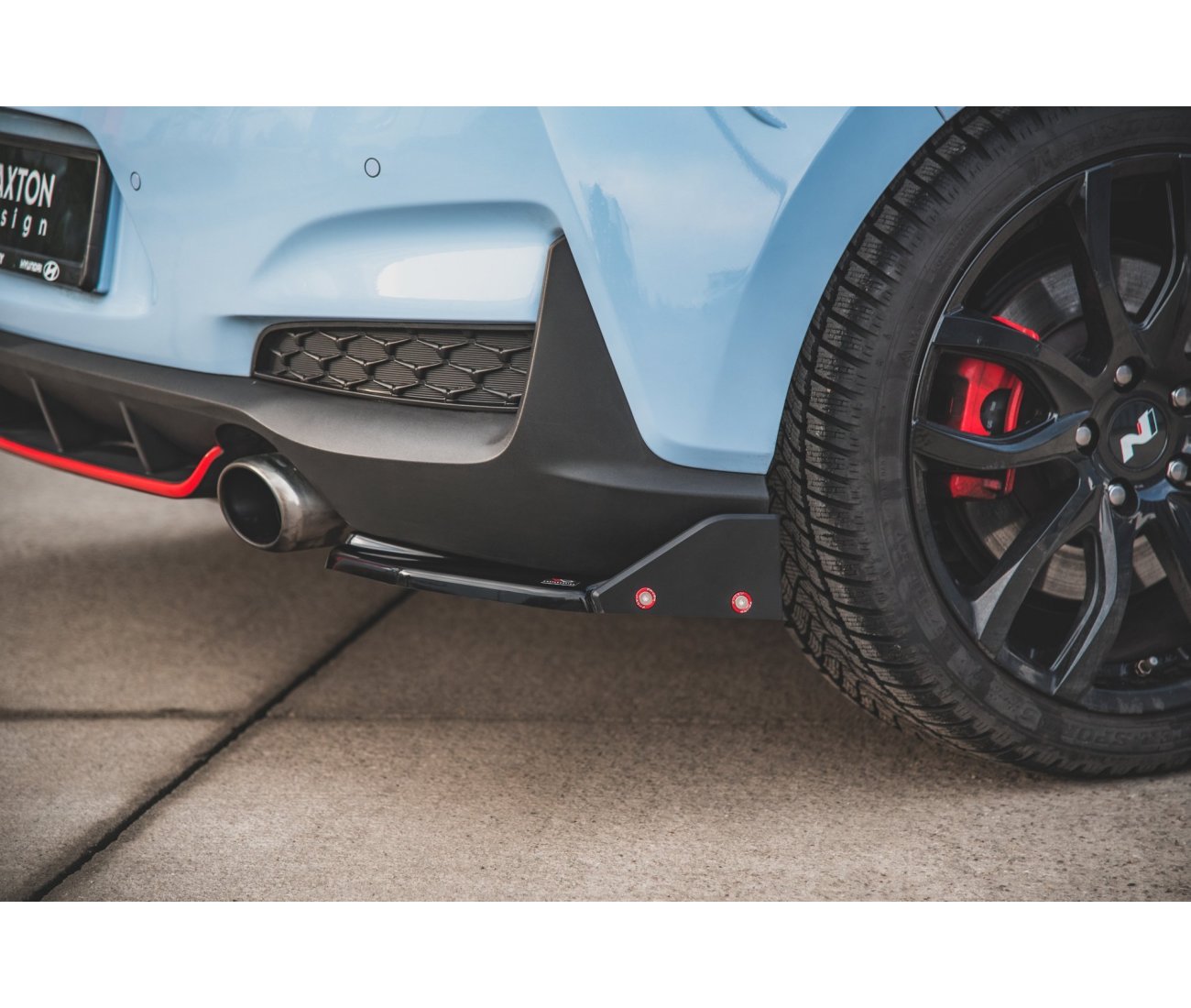 Rear Flaps + Wings V.6 for Hyundai I30N Hatchback