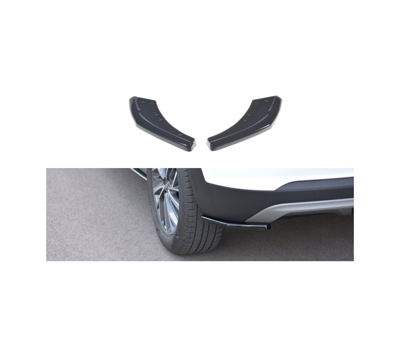 Rear Flaps Diffuser for Hyundai Tucson Facelift 