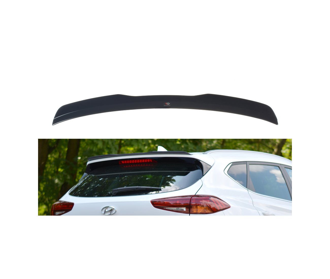 Rear Spoiler Attachment Spoiler Edge for Hyundai Tucson Facelift 