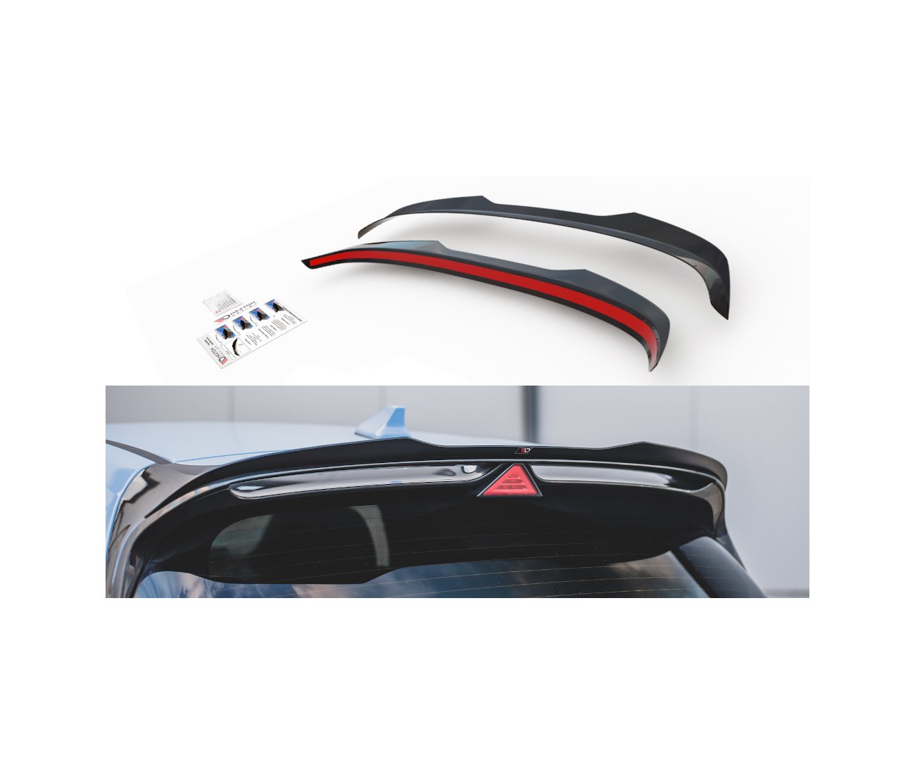 Rear Spoiler Attachment Spoiler Edge V.2 for Hyundai I30N Hatchback