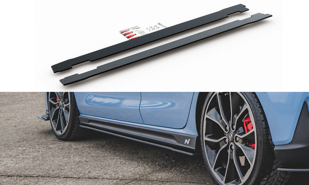 Robust racing side skirts cup strips for Hyundai I30 N 