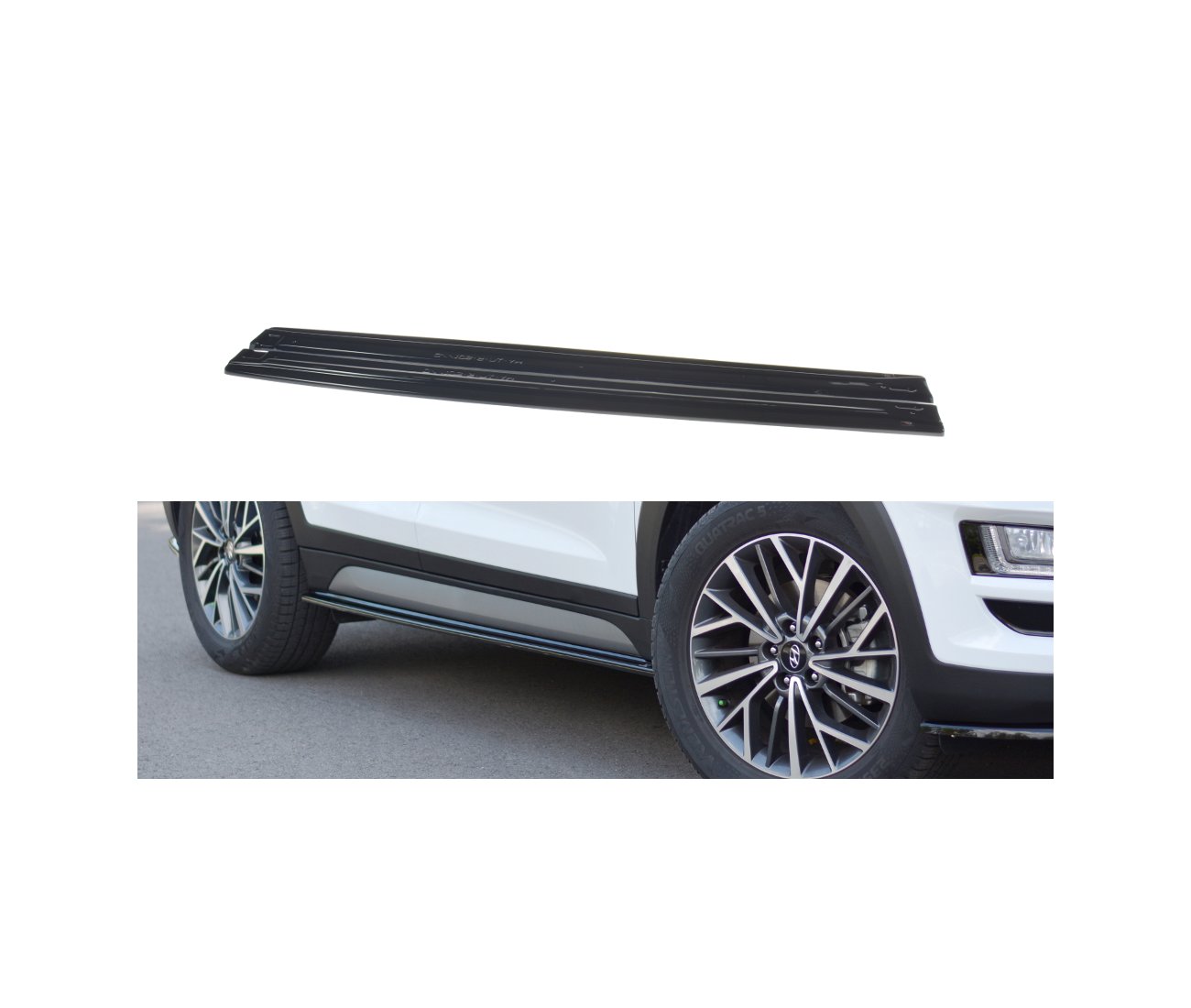 Side skirts cup strips for Hyundai Tucson Facelift 