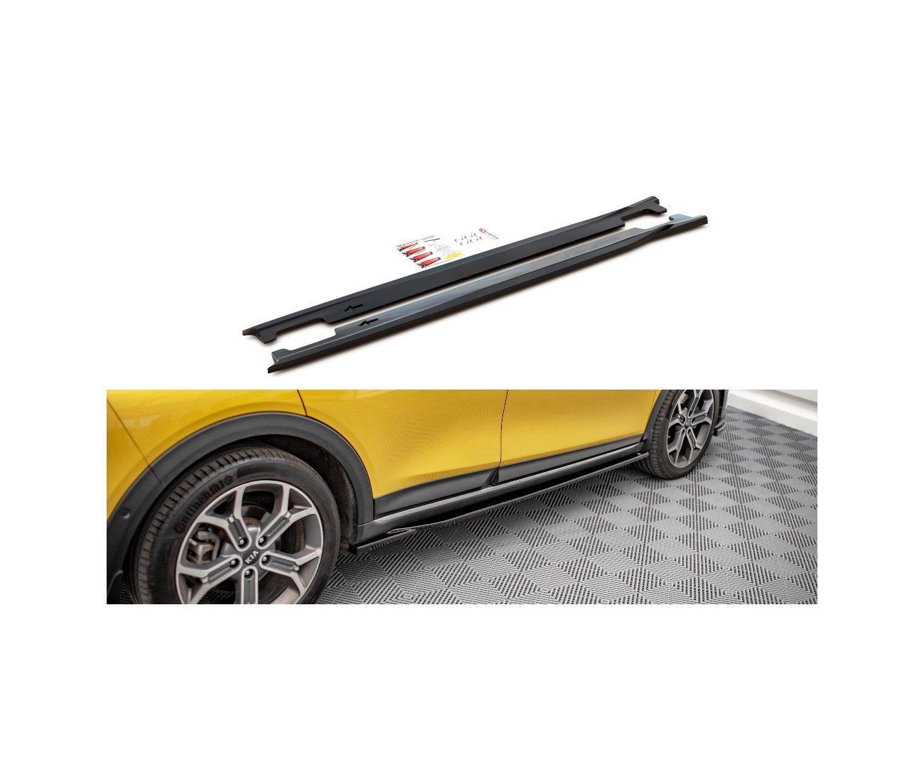 Side skirts cup strips for Kia XCeed 