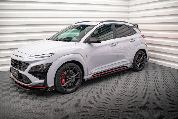 Side Skirts Cup Strips V.1 + Flaps for Hyundai Kona N