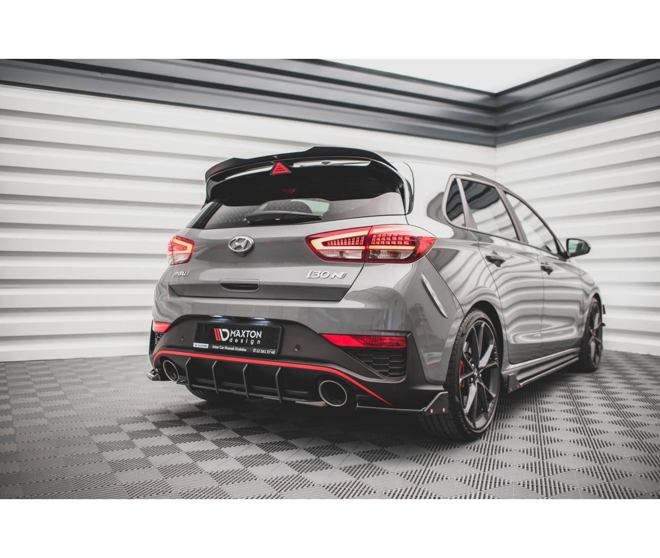 Street Pro Heckschürze Diffusor für Hyundai I30N Hatchback Facelift