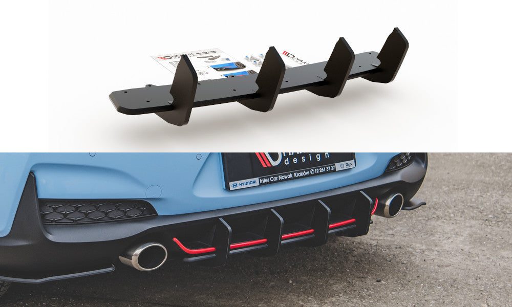 Street Pro Rear Bumper V.2 for Hyundai I30 N Mk3 Hatchback